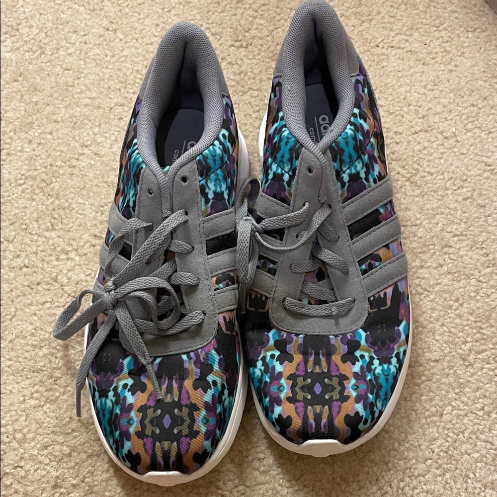 Adidas Multicolor Patterned Sneakers With Gray St… - image 1